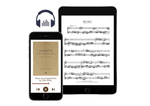 Six Arias from the Cantatas for two violins and piano - Digital Downloads