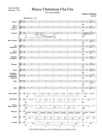 Michaels - Bluesy Chalumeau Cha-Cha (Concert Band)