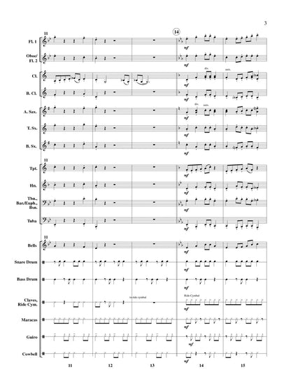 Michaels - Bluesy Chalumeau Cha-Cha (Concert Band)