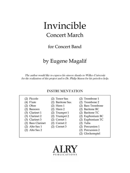 Magalif - Invincible (Concert Band)
