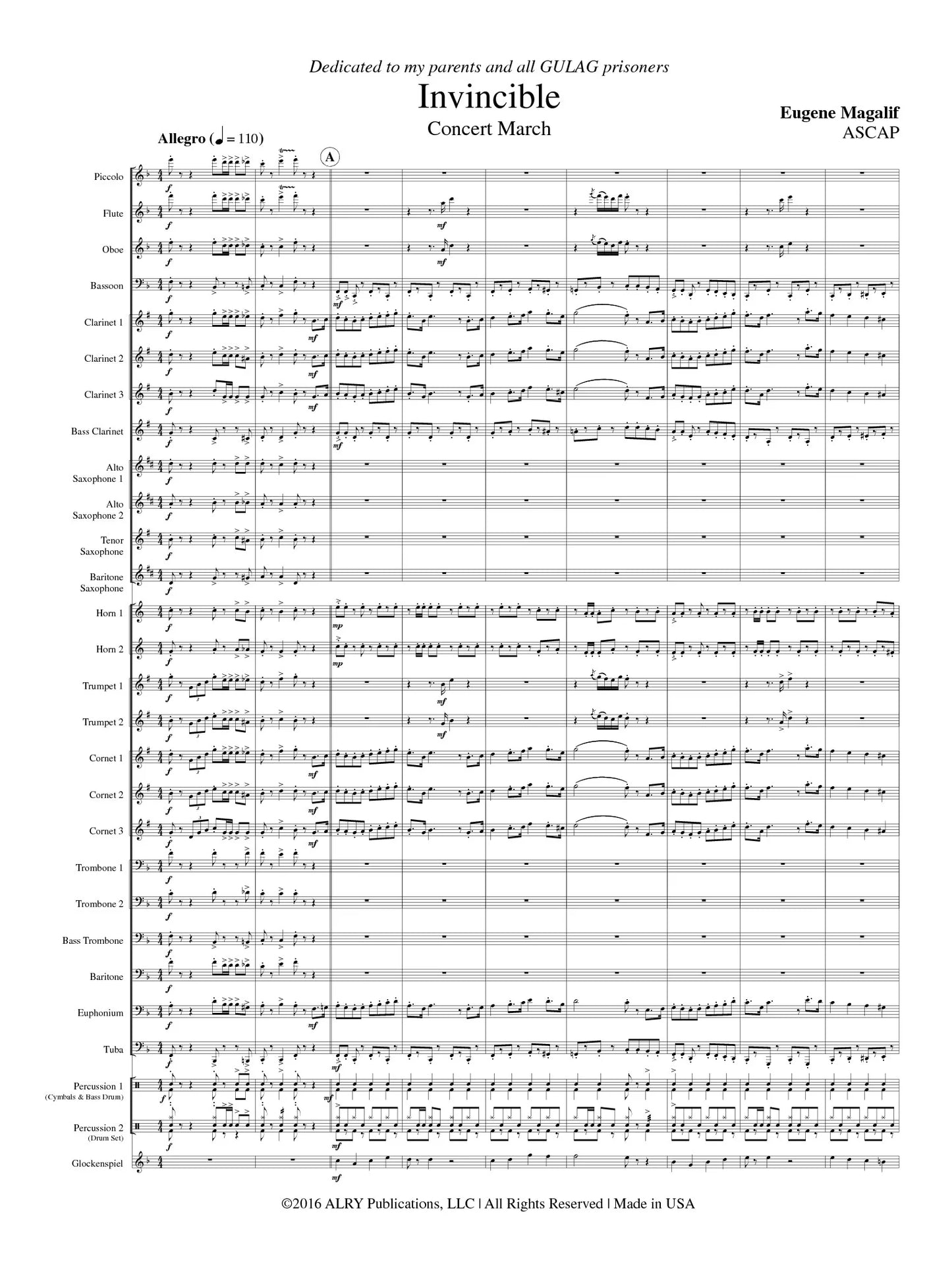 Magalif - Invincible (Concert Band)