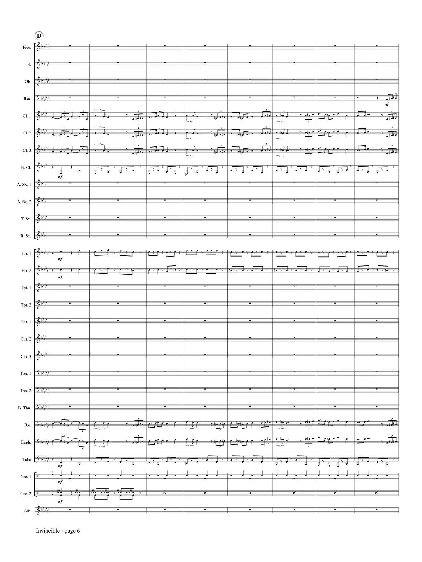 Magalif - Invincible (Concert Band)