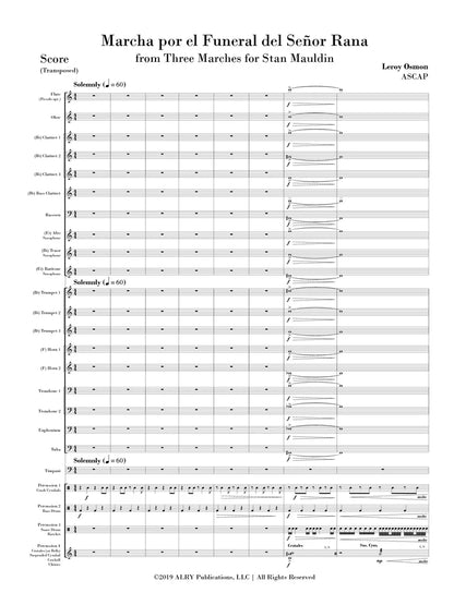 Osmon - Marcha por el Funeral del Señor Rana (Concert Band)