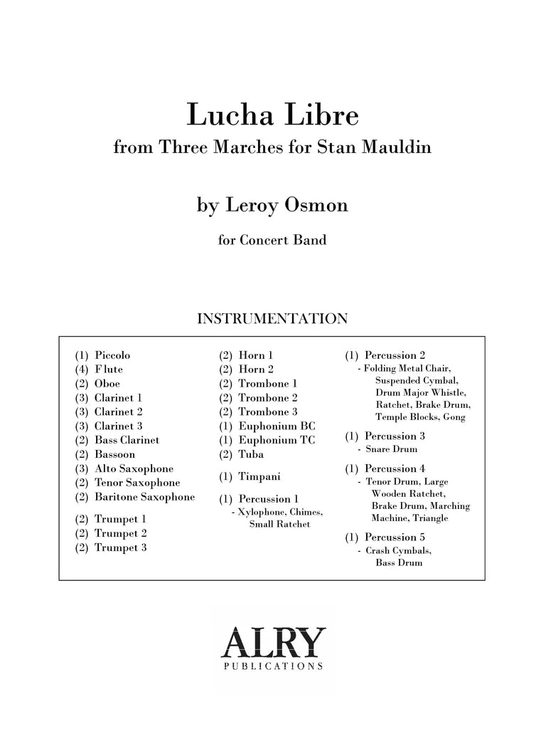 Osmon - Lucha Libre (Concert Band)