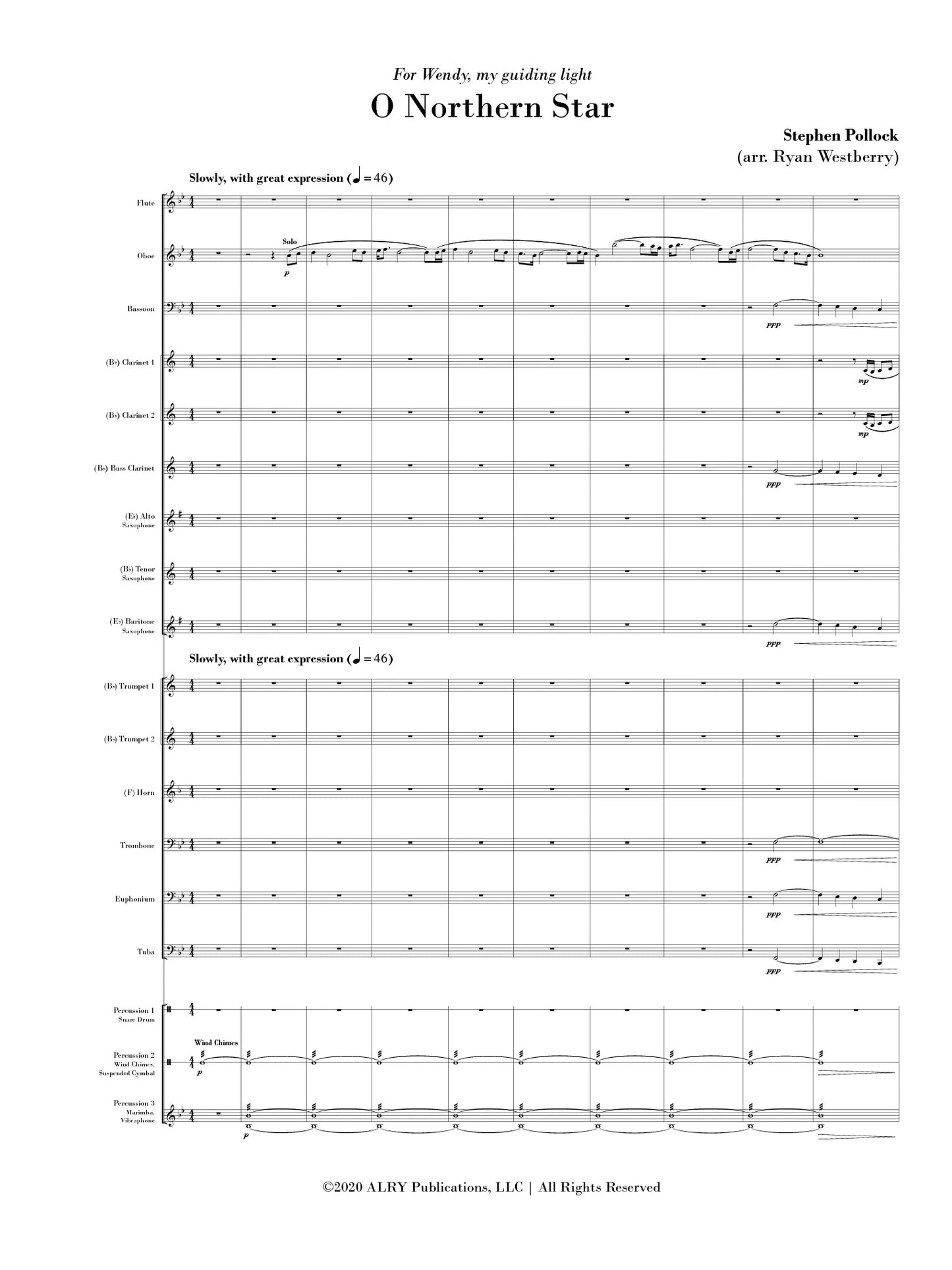 Pollock (arr. Westberry) - O Northern Star (Concert Band)