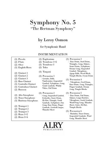 Osmon - Symphony No. 5 for Symphonic Band