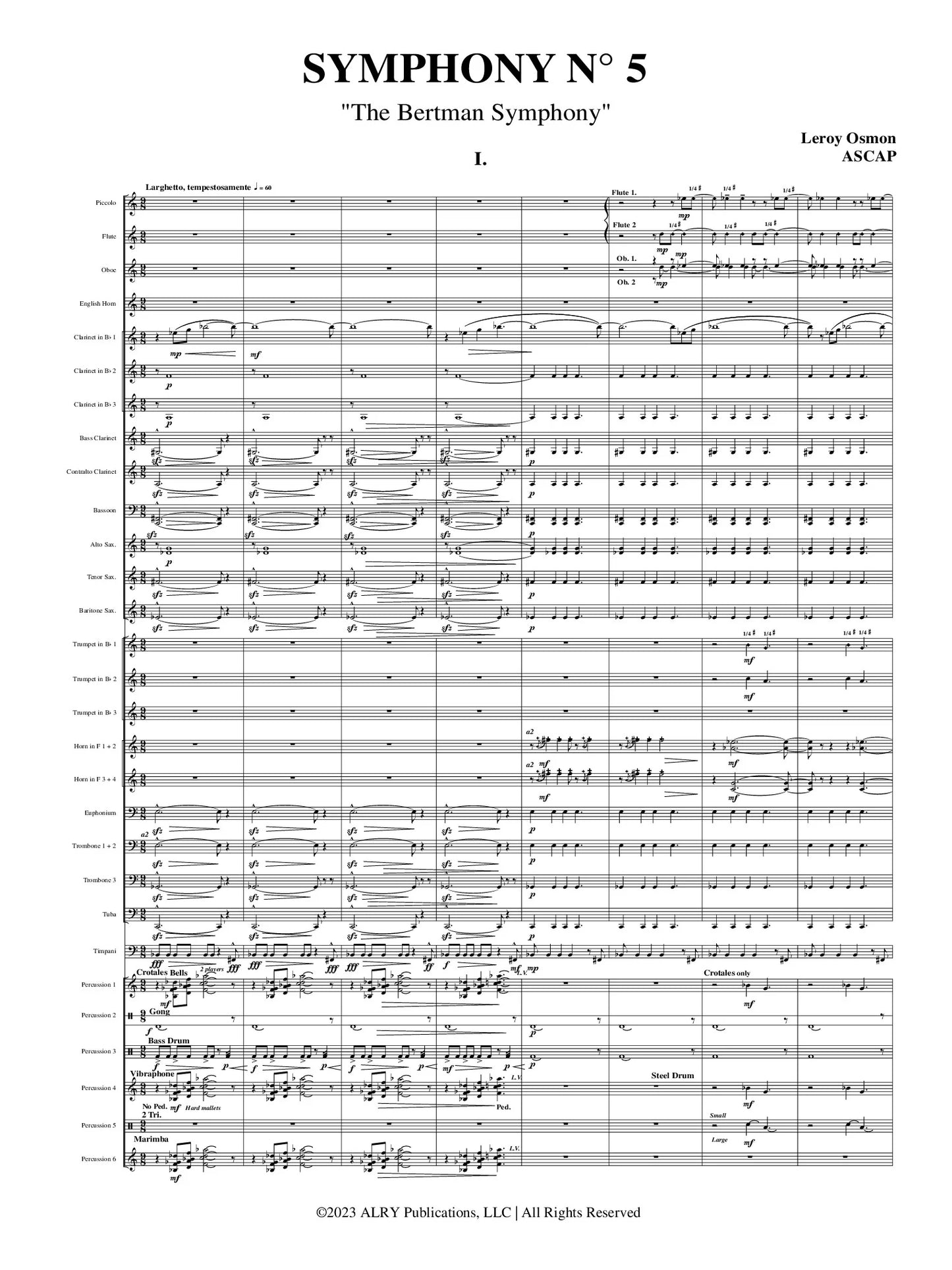Osmon - Symphony No. 5 for Symphonic Band