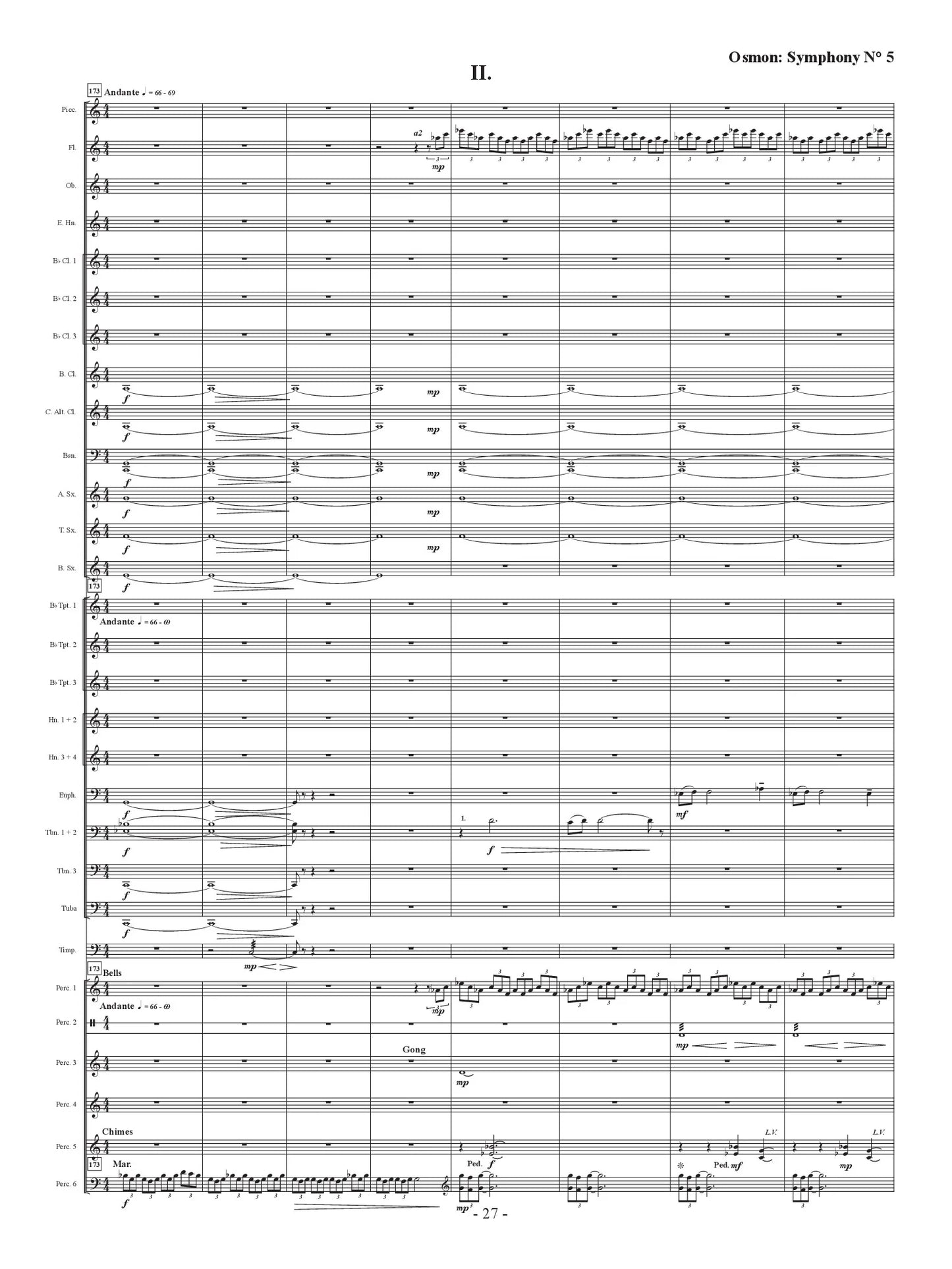 Osmon - Symphony No. 5 for Symphonic Band