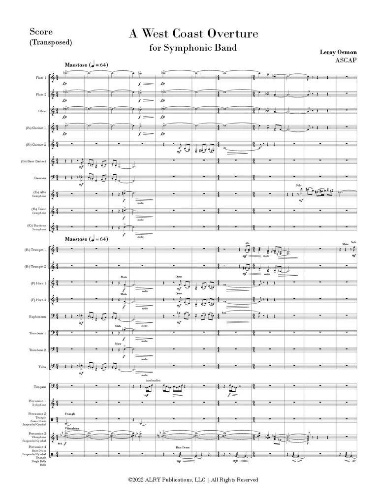 Osmon - A West Coast Overture (Symphonic Band)