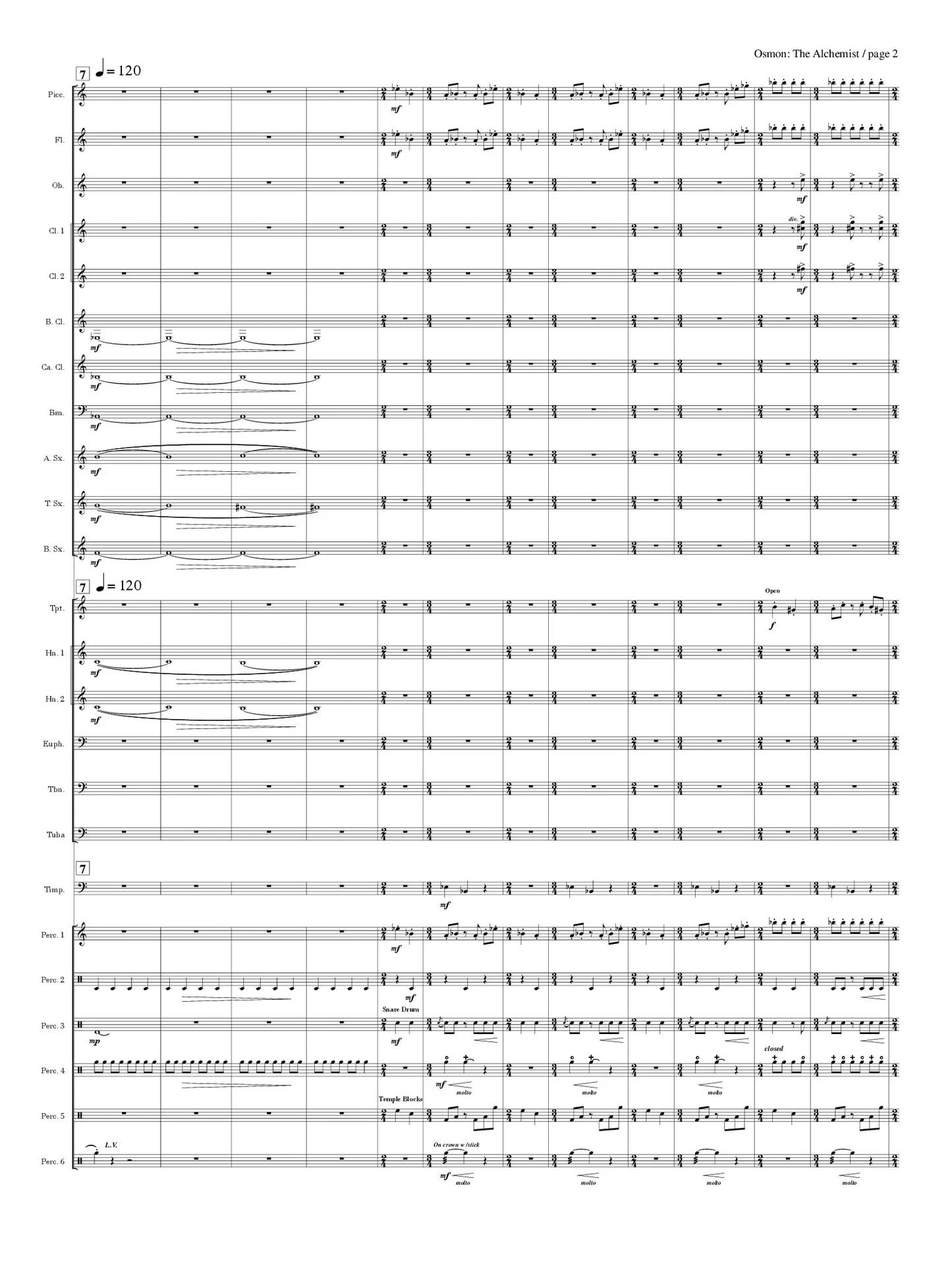 Osmon - The Alchemist (The Legend of Zarina) for Concert Band