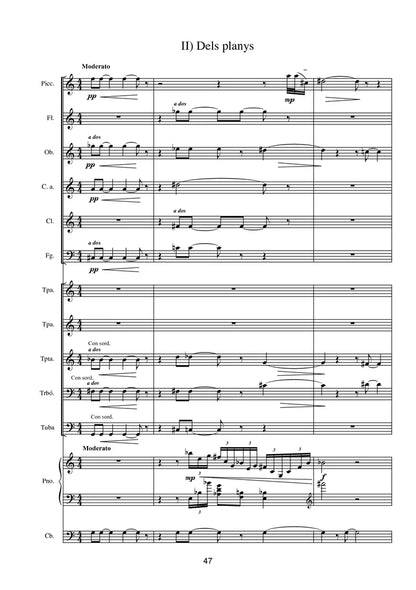 Taverna-Bech - Caprici Num. 2 for Piano and Wind Ensemble