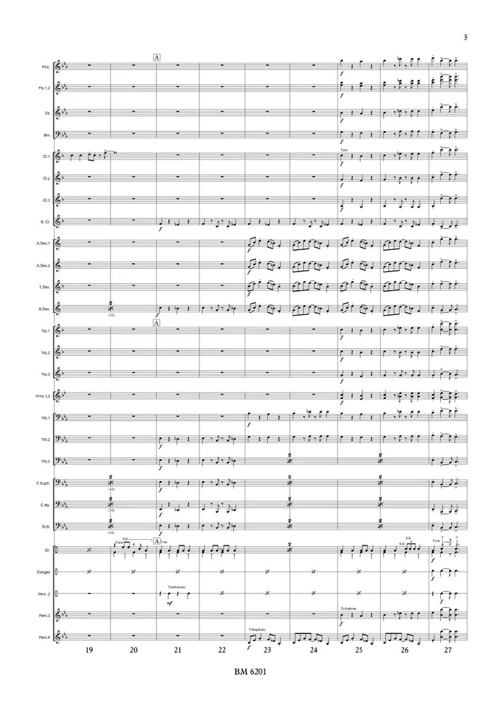 Fukuda - Comin' Thro' the Rye for Wind Band