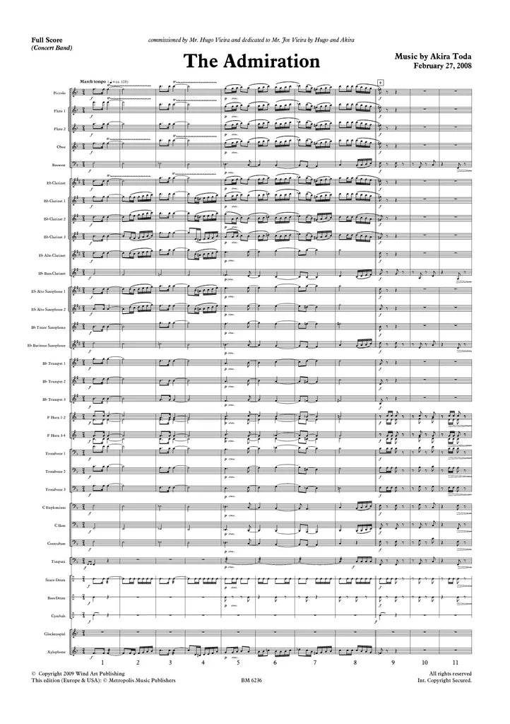Toda - The Admiration for Wind Band