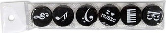 Music Notes Magnets - 6 Pack