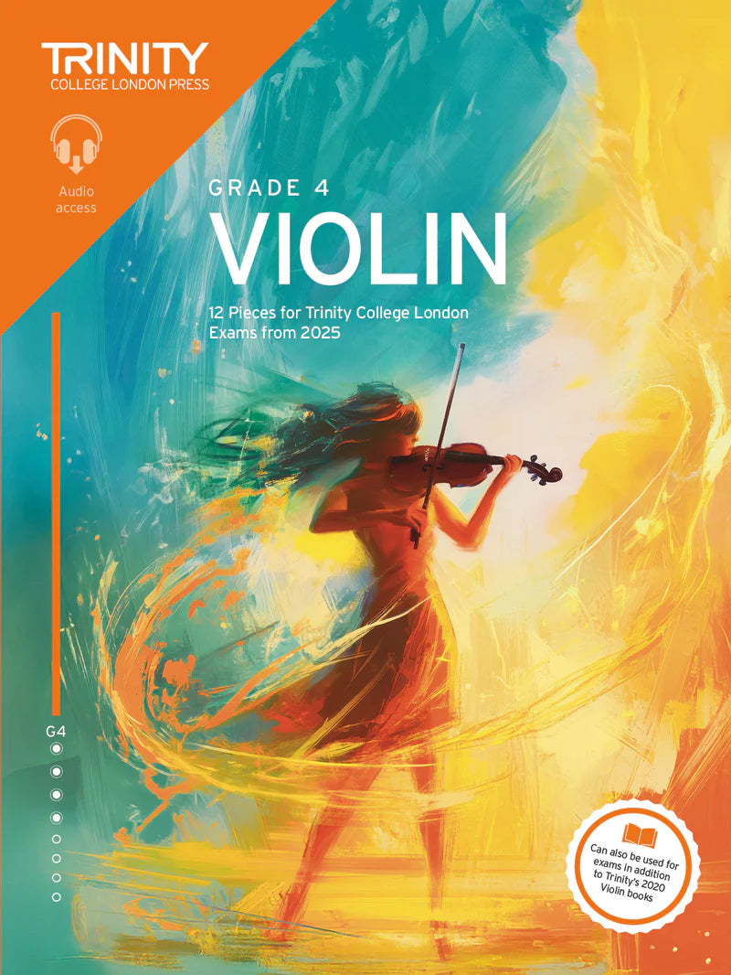 Trinity Violin from 2025 Grade 4 Book with Online Audio