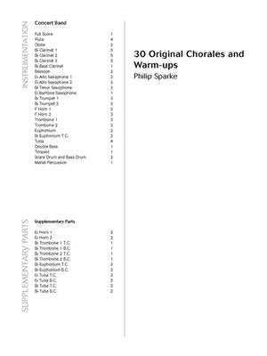 Sparke, Phillip - 30 Original Chorales and Warm-Ups for concert band