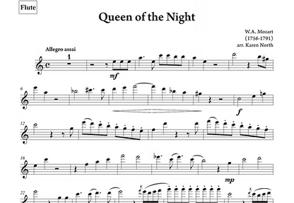 Mozart Arr North, Karen - Queen of the Night