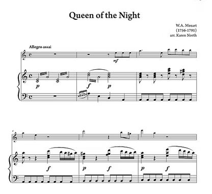 Mozart Arr North, Karen - Queen of the Night