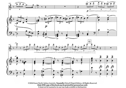 Netzel, Laura Arr North, Karen -Tarantella for flute and piano