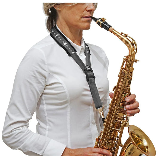 BG Sax A + T: Comfort "GLAM" w/ SWAROVSKI elements Strap