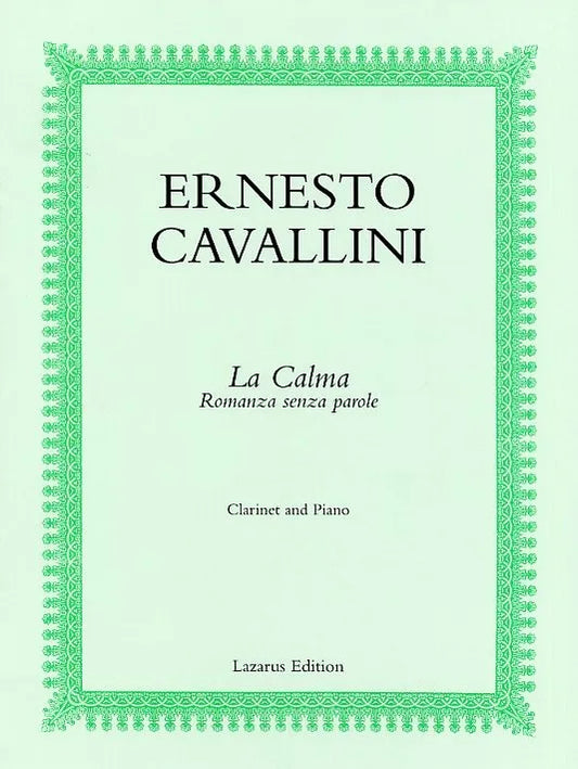 Cavallini, E - La Calma for clarinet and piano