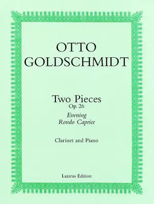 Goldschmidt, O - Two pieced  op 26 for clarinet and piano