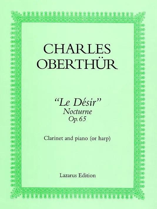 Oberthur, C - Les Desir for clarinet and piano/harp