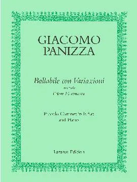 Panizza, G - Ballabile con variazioni nel ballo Ettore Fieramosa for Eflat clarinet and piano