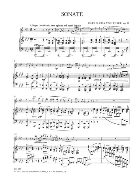 Weber, C M V - Sonata for flute