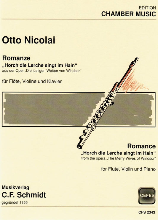 Nicolai, Otto Romance for flute , Oboe/Violin and piano