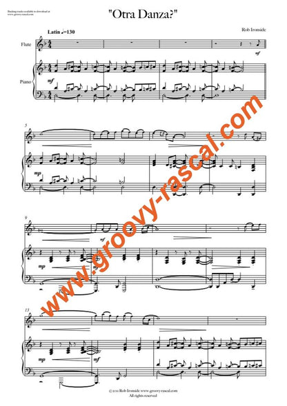 Ironside, Rob "Otra Danza?" for flute and piano - Digital Download