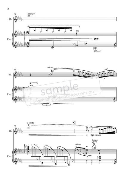 Greenaway, Sally - Of Moths and Moonlight for flute and piano