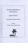 The Humming Chorus from Madam Butterfly for Flute Quintet