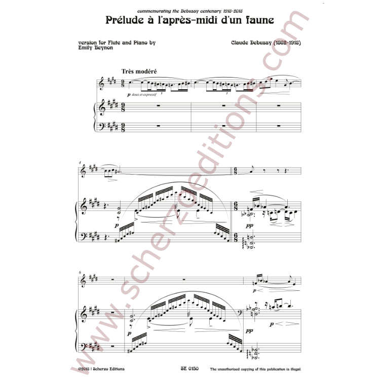 Debussy/Emily BeynonPrélude à l’après-midi d’un faune for Flute and Piano