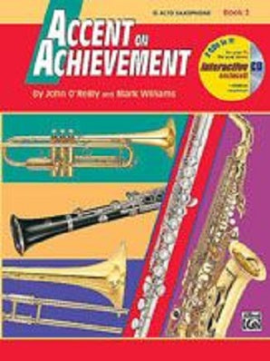 Accent on Achievement Bk 2 E Flat Alto Saxophone Bk/Cd