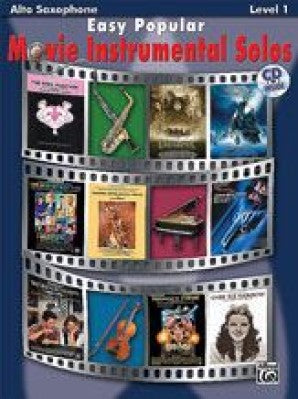 Easy Popular Movie Instrumental Solos Alto Sax Bk/CD