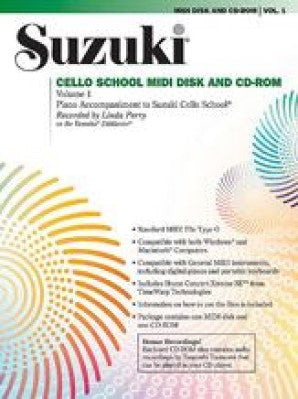 Suzuki Cello School Volume 1 Midi CD Piano Accompaniment