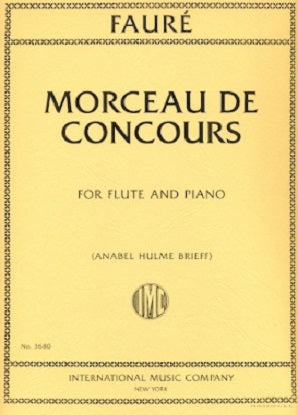 Faure -Morceau de Concours for Flute and Piano