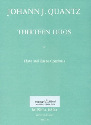 Quantz - 13 Duos for Flute and Basso continuo