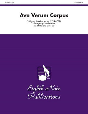 Ave Verum Corpus 2 Flutes/Piano