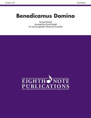 Scheidt Samuel-  Benedicamus Domino Flexible Woodwind Ensemble