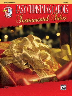 Easy Christmas Carols Instrumental Solos Alto Sax Bk/CD