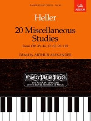 20 Miscellaneous Studies from Op 45 46 47 81 90 & 125 Piano