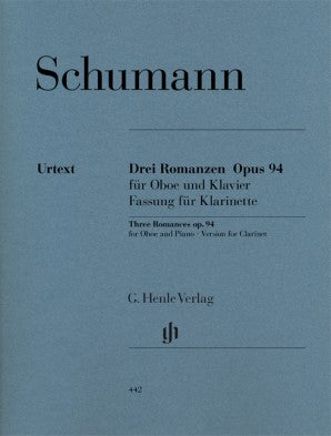 Schumann, Romances for Clarinet and Piano Op 94