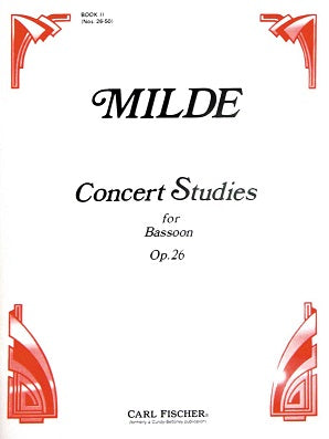 Milde -  Concert Studies Op 26 Bk 2 No 26-50 Bassoon