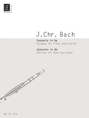 Bach, J C -  Concerto in D Major for Flute and Piano