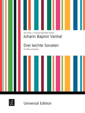 Vanhal, Johann Baptist  - Three Easy Sonatas for Flute and Piano (Universal)