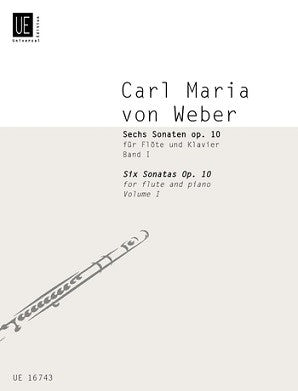 Weber, Carl Maria von -Six Sonatas Op 10 for Flute and Piano Volume 1 (universal)