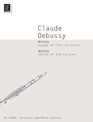 Debussy, C - Bilitis for Flute and Piano (Universal)