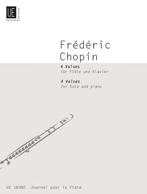 Chopin, F - 4 Valses for Flute and Piano